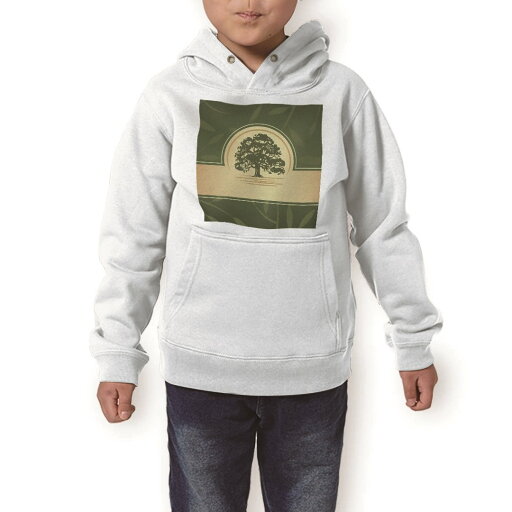 パーカー キッズ ホワイト グレー ブラック デザイン 110 130 150 parker hooded sweatshirt フーディ 白 黒 灰色 子供 男の子 女の子 001259 木 グリーン