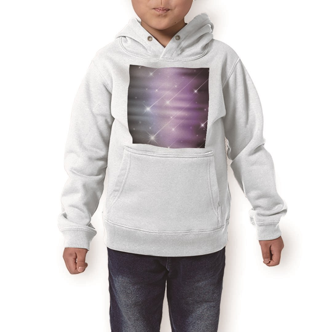 楽天kabeコレパーカー キッズ ホワイト グレー ブラック デザイン 110 130 150 parker hooded sweatshirt フーディ 白　黒　灰色 子供 男の子 女の子 001270 星　キラキラ
