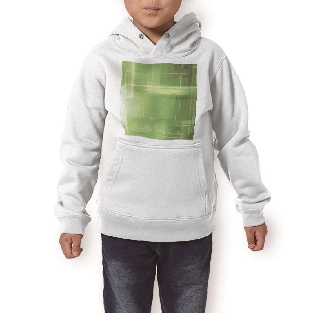 パーカー キッズ ホワイト グレー ブラック デザイン 110 130 150 parker hooded sweatshirt フーディ 白 黒 灰色 子供 男の子 女の子 001816 シンプル 模様 緑