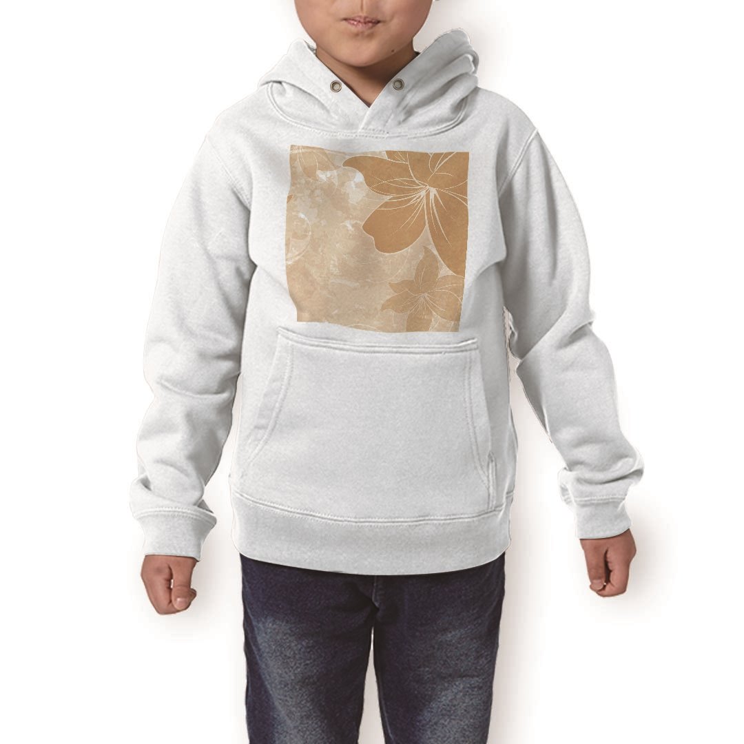 パーカー キッズ ホワイト グレー ブラック デザイン 110 130 150 parker hooded sweatshirt フーディ 白　黒　灰色 子供 男の子 女の子 001881 花　フラワー　オレンジ