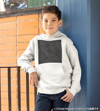 パーカー キッズ ホワイト グレー ブラック デザイン 110 130 150 parker hooded sweatshirt フーディ 白　黒　灰色 子供 男の子 女の子 000308 黒　鉛筆　デザイン