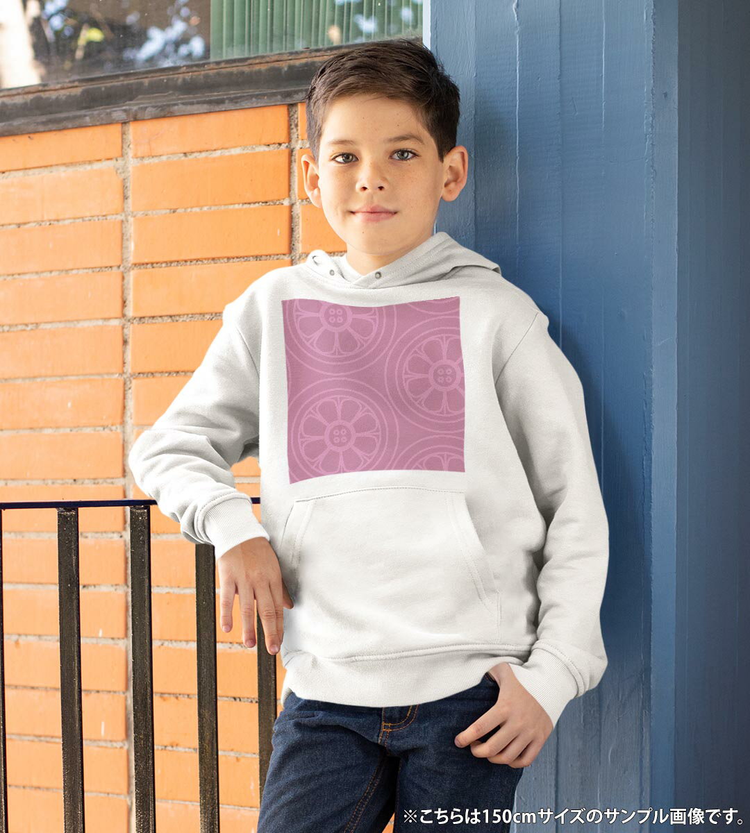 パーカー キッズ ホワイト グレー ブラック デザイン 110 130 150 parker hooded sweatshirt フーディ 白　黒　灰色 子供 男の子 女の子 004411 花　ピンク　シンプル