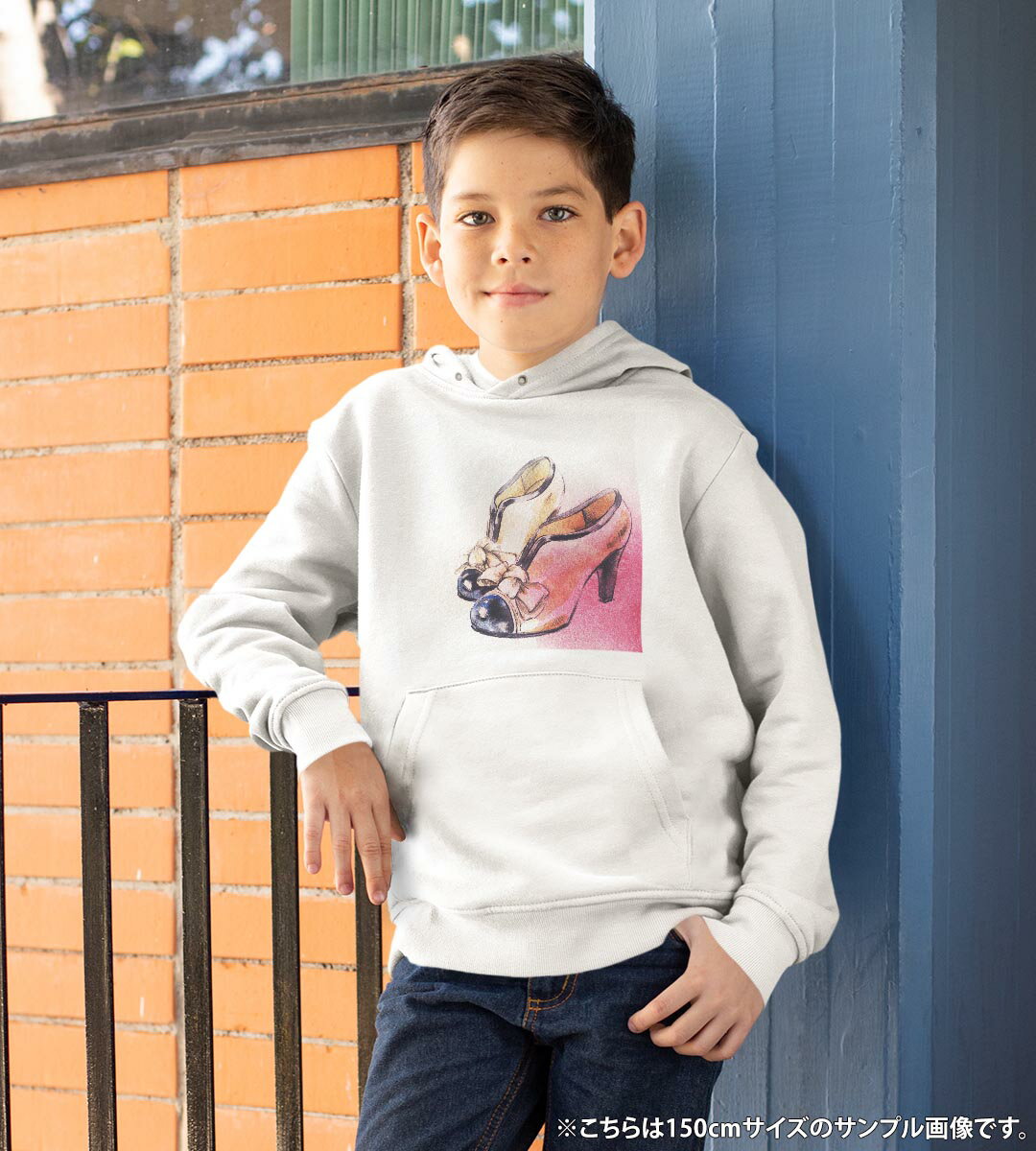 パーカー キッズ ホワイト グレー ブラック デザイン 110 130 150 parker hooded sweatshirt フーディ 白 黒 灰色 子供 男の子 女の子 010894 靴 ハイヒール ピン鵜