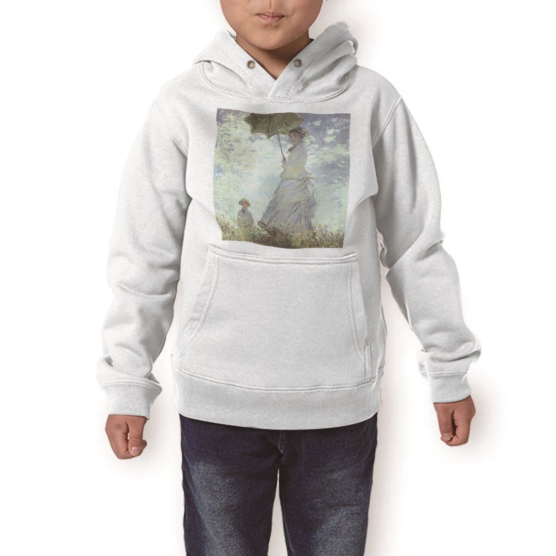 パーカー キッズ ホワイト グレー ブラック デザイン 110 130 150 parker hooded sweatshirt フーディ 白 黒 灰色 子供 男の子 女の子 003201 人物 絵画 イラスト