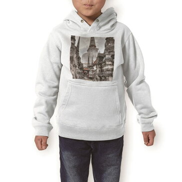 パーカー キッズ ホワイト グレー ブラック デザイン 110 130 150 parker hooded sweatshirt フーディ 白　黒　灰色 子供 男の子 女の子 003258 外国　写真　景色　風景