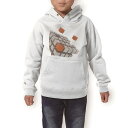 パーカー キッズ ホワイト グレー ブラック デザイン 110 130 150 parker hooded sweatshirt フーディ 白　黒　灰色 子供 男の子 女の子 003492 立体　オレンジ　グレー