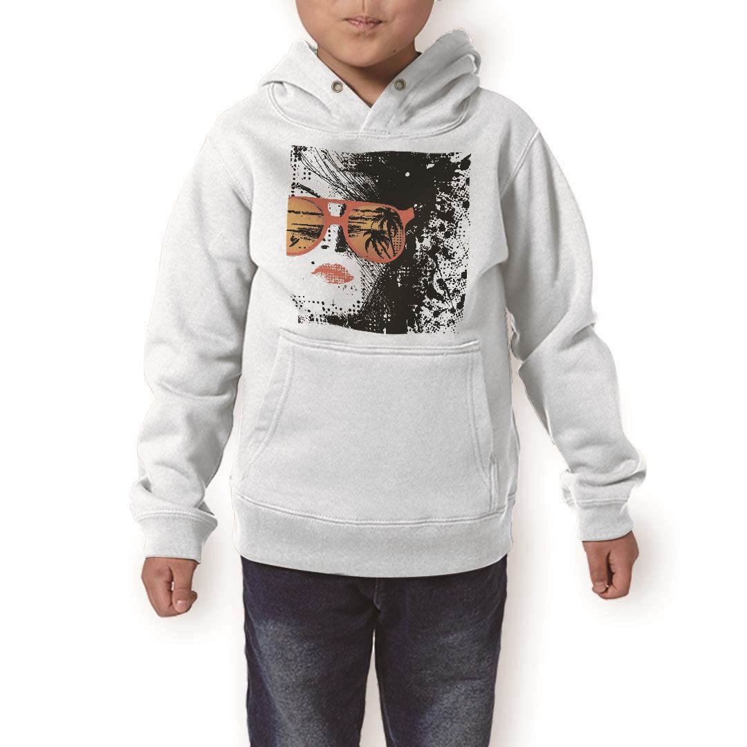 パーカー キッズ ホワイト グレー ブラック デザイン 110 130 150 parker hooded sweatshirt フーディ 白　黒　灰色 子供 男の子 女の子 003623 人物　イラスト　夏