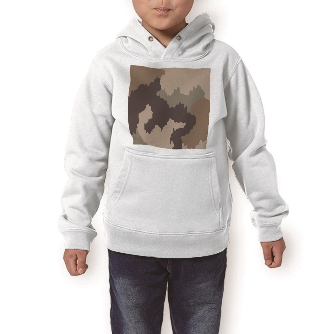 パーカー キッズ ホワイト グレー ブラック デザイン 110 130 150 parker hooded sweatshirt フーディ 白　黒　灰色 子供 男の子 女の子 004090 迷彩　カモフラ　模様