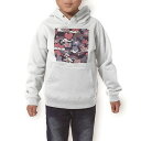 パーカー キッズ ホワイト グレー ブラック デザイン 110 130 150 parker hooded sweatshirt フーディ 白 黒 灰色 子供 男の子 女の子 004659 ハート 花 ポップ(4)