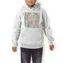 パーカー キッズ ホワイト グレー ブラック デザイン 110 130 150 parker hooded sweatshirt フーディ 白　黒　灰色 子供 男の子 女の子 004812 花　フラワー　カラフル