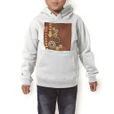 パーカー キッズ ホワイト グレー ブラック デザイン 110 130 150 parker hooded sweatshirt フーディ 白　黒　灰色 子供 男の子 女の子 004956 イラスト　ネジ　オレンジ