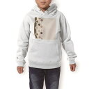 パーカー キッズ ホワイト グレー ブラック デザイン 110 130 150 parker hooded sweatshirt フーディ 白　黒　灰色 子供 男の子 女の子 005225 ブラウン　イラスト　水玉