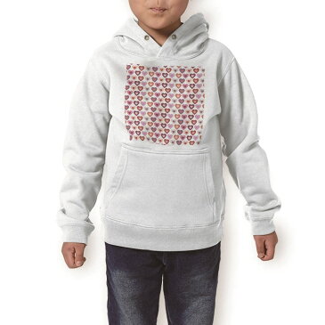 パーカー キッズ ホワイト グレー ブラック デザイン 110 130 150 parker hooded sweatshirt フーディ 白　黒　灰色 子供 男の子 女の子 005243 ハート　赤　模様