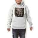パーカー キッズ ホワイト グレー ブラック デザイン 110 130 150 parker hooded sweatshirt フーディ 白 黒 灰色 子供 男の子 女の子 005308 桜 ピンク 黒