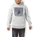 パーカー キッズ ホワイト グレー ブラック デザイン 110 130 150 parker hooded sweatshirt フーディ 白 黒 灰色 子供 男の子 女の子 005858 写真 スノーボード 雪