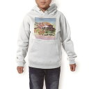 パーカー キッズ ホワイト グレー ブラック デザイン 110 130 150 parker hooded sweatshirt フーディ 白 黒 灰色 子供 男の子 女の子 005905 和風 和柄 建物 扇子(4)