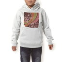 パーカー キッズ ホワイト グレー ブラック デザイン 110 130 150 parker hooded sweatshirt フーディ 白　黒　灰色 子供 男の子 女の子 005913 花　フラワー