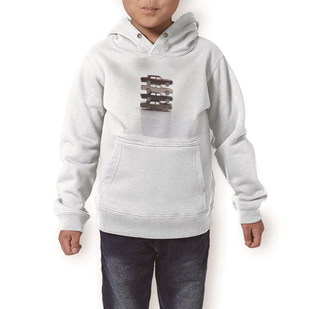 楽天kabeコレパーカー キッズ ホワイト グレー ブラック デザイン 110 130 150 parker hooded sweatshirt フーディ 白　黒　灰色 子供 男の子 女の子 005995 車　写真　おもちゃ