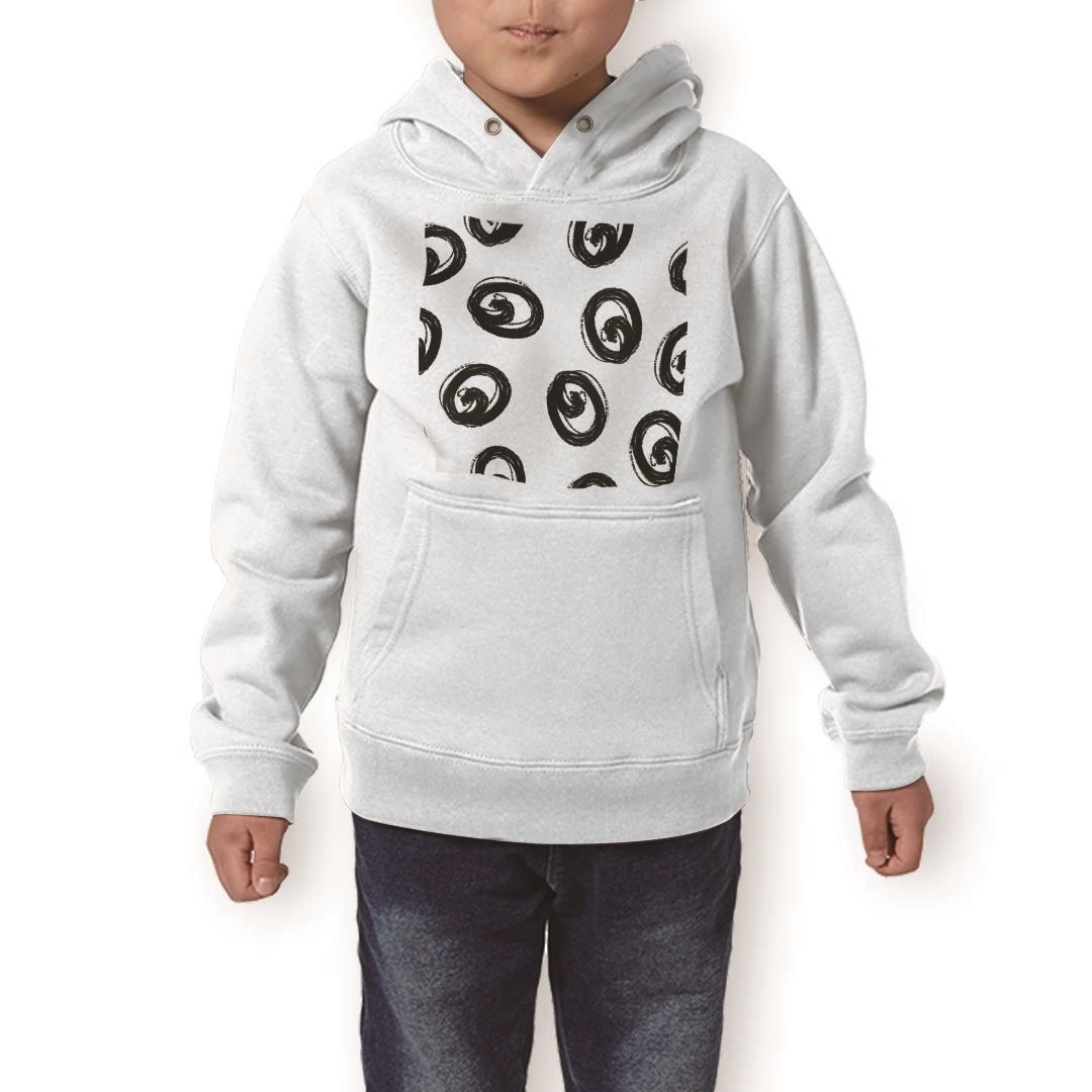 パーカー キッズ ホワイト グレー ブラック デザイン 110 130 150 parker hooded sweatshirt フーディ 白　黒　灰色 子供 男の子 女の子 050733 1