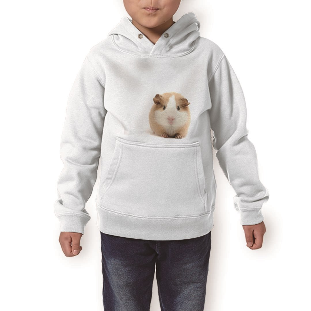 パーカー キッズ ホワイト グレー ブラック デザイン 110 130 150 parker hooded sweatshirt フーディ 白　黒　灰色 子供 男の子 女の子 006036 写真　動物　ハムスター
