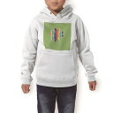 パーカー キッズ ホワイト グレー ブラック デザイン 110 130 150 parker hooded sweatshirt フーディ 白　黒　灰色 子供 男の子 女の子 006037 クローバー　レインボー