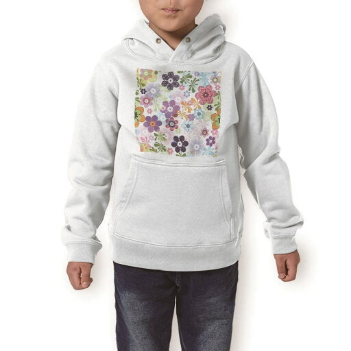 パーカー キッズ ホワイト グレー ブラック デザイン 110 130 150 parker hooded sweatshirt フーディ 白 黒 灰色 子供 男の子 女の子 006067 花 フラワー 模様 パーカー キッズ ホワイト グレー ブラック デザイン 110 130 150 parker hooded sweatshirt フーディ 白 黒 灰色 子供 男の子 女の子 006067 花 フラワー 模様