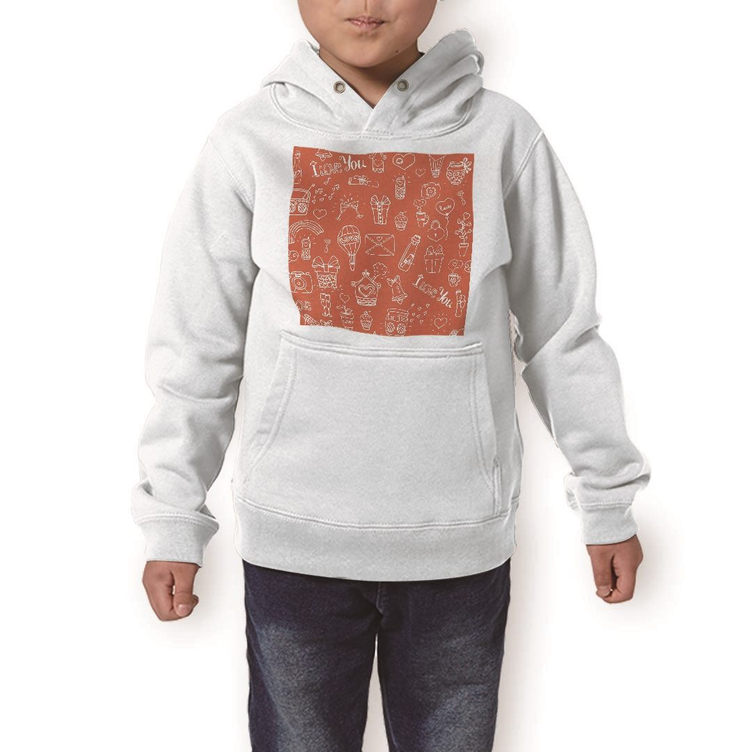 パーカー キッズ ホワイト グレー ブラック デザイン 110 130 150 parker hooded sweatshirt フーディ 白　黒　灰色 子供 男の子 女の..