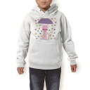 パーカー キッズ ホワイト グレー ブラック デザイン 110 130 150 parker hooded sweatshirt フーディ 白 黒 灰色 子供 男の子 女の子 006418 ねこ 傘 ハート