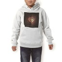 パーカー キッズ ホワイト グレー ブラック デザイン 110 130 150 parker hooded sweatshirt フーディ 白　黒　灰色 子供 男の子 女の子 006491 ハート　バレンタイン