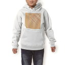 パーカー キッズ ホワイト グレー ブラック デザイン 110 130 150 parker hooded sweatshirt フーディ 白　黒　灰色 子供 男の子 女の子 006554 チェック　模様