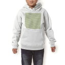 パーカー キッズ ホワイト グレー ブラック デザイン 110 130 150 parker hooded sweatshirt フーディ 白　黒　灰色 子供 男の子 女の子 006616 クローバー　模様