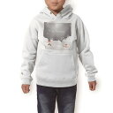 パーカー キッズ ホワイト グレー ブラック デザイン 110 130 150 parker hooded sweatshirt フーディ 白　黒　灰色 子供 男の子 女の子 006755 クリスマス　サンタ　雪