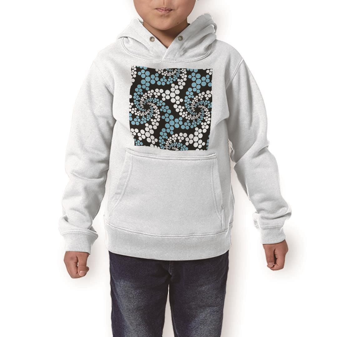 楽天kabeコレパーカー キッズ ホワイト グレー ブラック デザイン 110 130 150 parker hooded sweatshirt フーディ 白　黒　灰色 子供 男の子 女の子 006758 水色　模様