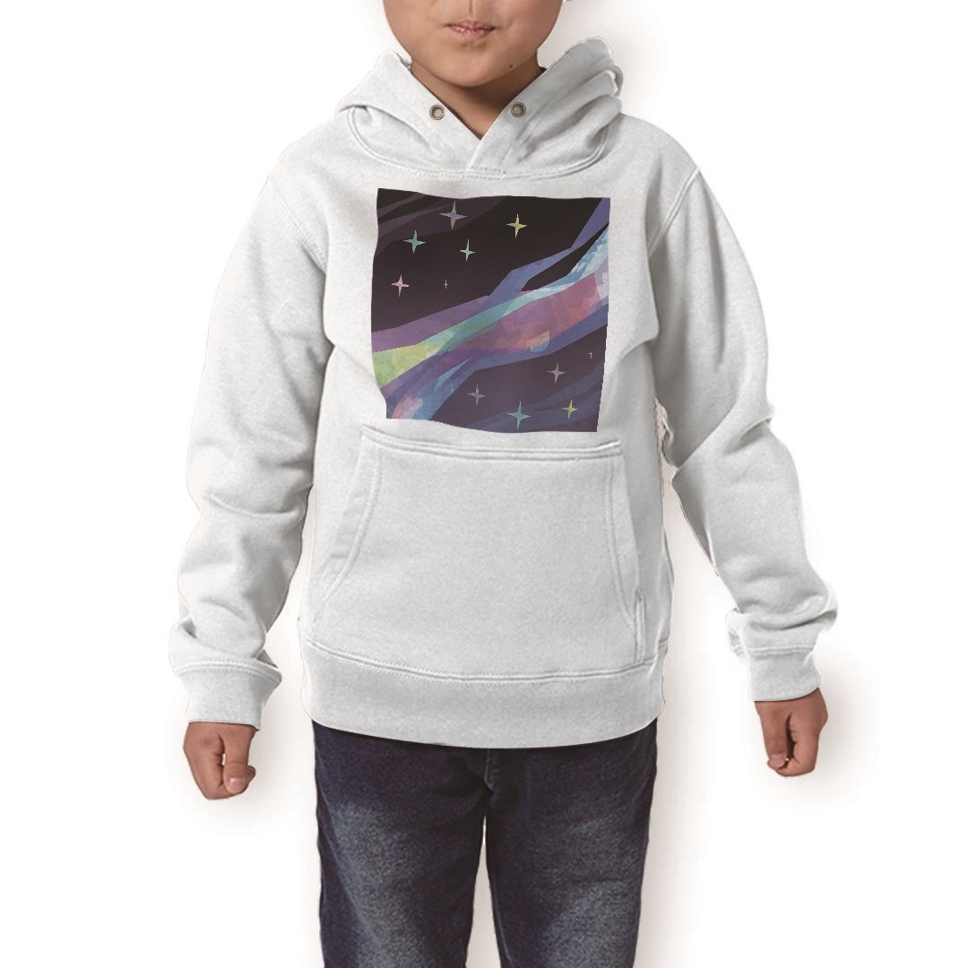 楽天kabeコレパーカー キッズ ホワイト グレー ブラック デザイン 110 130 150 parker hooded sweatshirt フーディ 白　黒　灰色 子供 男の子 女の子 006868 カラフル　きらきら