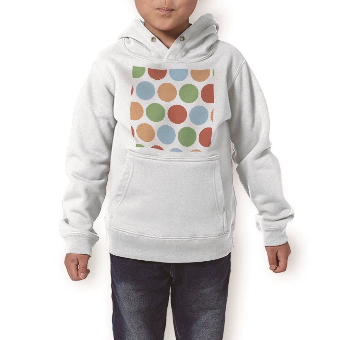 パーカー キッズ ホワイト グレー ブラック デザイン 110 130 150 parker hooded sweatshirt フーディ 白 黒 灰色 子供 男の子 女の子 007078 水玉 模様