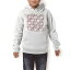 パーカー キッズ ホワイト グレー ブラック デザイン 110 130 150 parker hooded sweatshirt フーディ 白　黒　灰色 子供 男の子 女の子 007125 ハート　模様