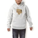 パーカー キッズ ホワイト グレー ブラック デザイン 110 130 150 parker hooded sweatshirt フーディ 白　黒　灰色 子供 男の子 女の子 007150 犬　キャラクター