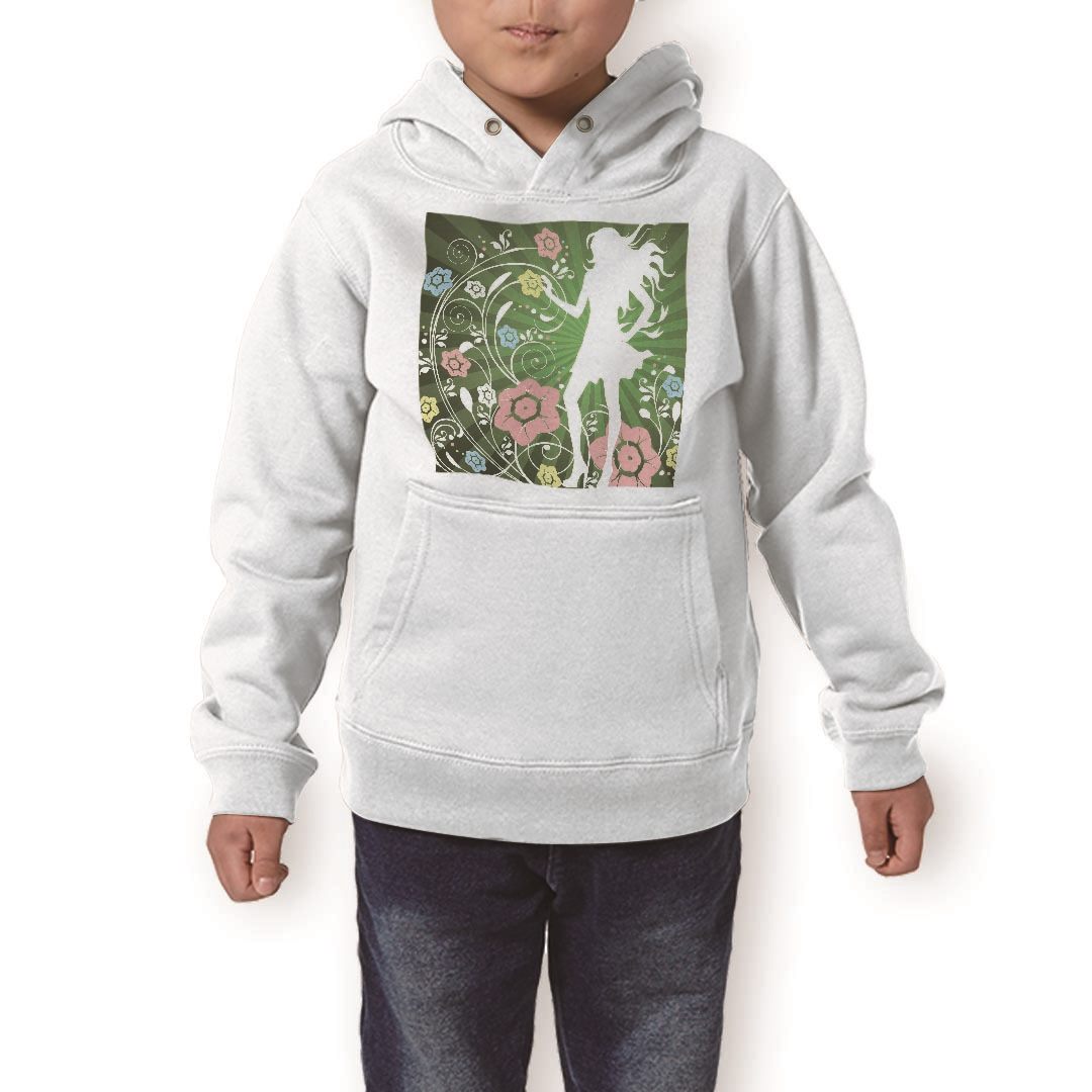 楽天kabeコレパーカー キッズ ホワイト グレー ブラック デザイン 110 130 150 parker hooded sweatshirt フーディ 白　黒　灰色 子供 男の子 女の子 007209 花　フラワー　人物