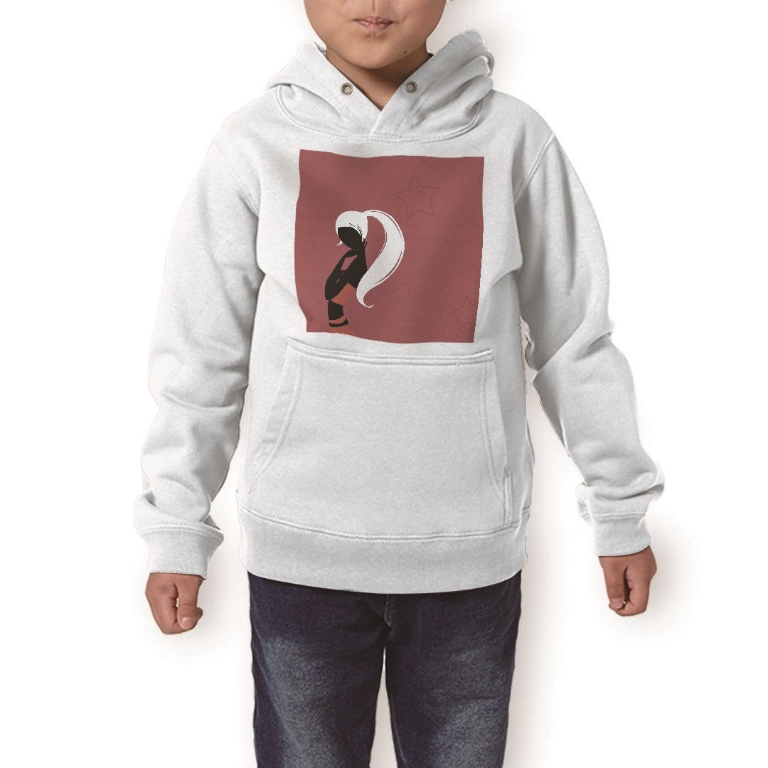 パーカー キッズ ホワイト グレー ブラック デザイン 110 130 150 parker hooded sweatshirt フーディ 白　黒　灰色 子供 男の子 女の子 007237 人物　赤　レッド