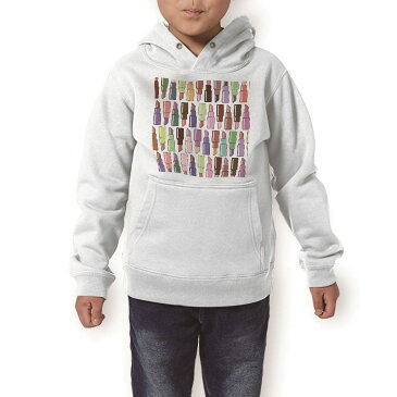 パーカー キッズ ホワイト グレー ブラック デザイン 110 130 150 parker hooded sweatshirt フーディ 白　黒　灰色 子供 男の子 女の子 007320 口紅　カラフル　模様　イラスト