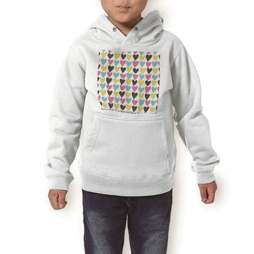 パーカー キッズ ホワイト グレー ブラック デザイン 110 130 150 parker hooded sweatshirt フーディ 白 黒 灰色 子供 男の子 女の子 007976 カラフル ハート 模様 パーカー キッズ ホワイト グレー ブラック デザイン 110 130 150 parker hooded sweatshirt フーディ 白 黒 灰色 子供 男の子 女の子 007976 カラフル ハート 模様