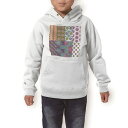 パーカー キッズ ホワイト グレー ブラック デザイン 110 130 150 parker hooded sweatshirt フーディ 白　黒　灰色 子供 男の子 女の子 008264 花　フラワー　カラフル　模様