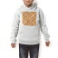 パーカー キッズ ホワイト グレー ブラック デザイン 110 130 150 parker hooded sweatshirt フーディ 白　黒　灰色 子供 男の子 女の子 008650 オレンジ　犬　足跡　模様