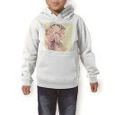 パーカー キッズ ホワイト グレー ブラック デザイン 110 130 150 parker hooded sweatshirt フーディ 白　黒　灰色 子供 男の子 女の子 008918 写真　花　フラワー　人物