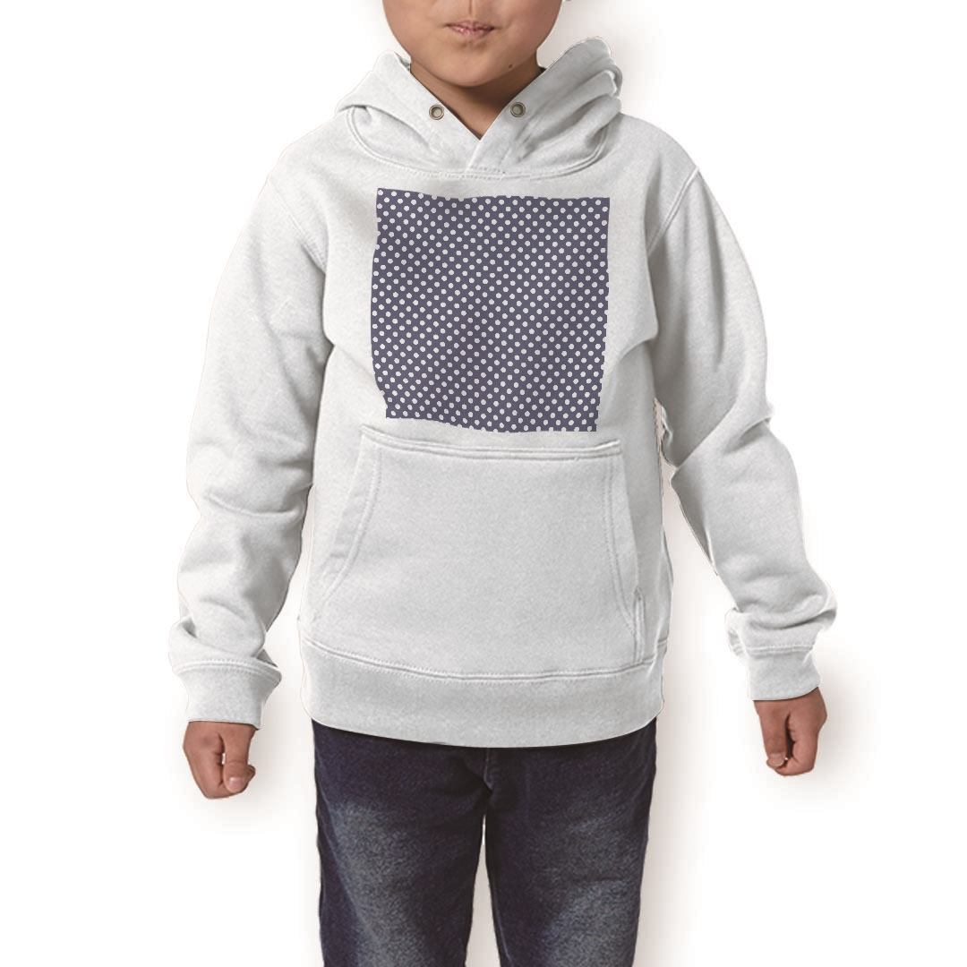 パーカー キッズ ホワイト グレー ブラック デザイン 110 130 150 parker hooded sweatshirt フーディ 白　黒　灰色 子供 男の子 女の子 009084 シンプル　水玉　ドット　青