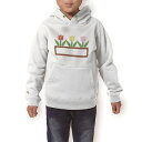 パーカー キッズ ホワイト グレー ブラック デザイン 110 130 150 parker hooded sweatshirt フーディ 白 黒 灰色 子供 男の子 女の子 009292 フラワー チューリップ