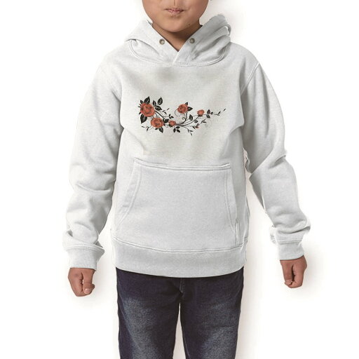 パーカー キッズ ホワイト グレー ブラック デザイン 110 130 150 parker hooded sweatshirt フーディ 白 黒 灰色 子供 男の子 女の子 009303 フラワー バラ 赤 パーカー キッズ ホワイト グレー ブラック デザイン 110 130 150 parker hooded sweatshirt フーディ 白 黒 灰色 子供 男の子 女の子 009303 フラワー バラ 赤