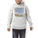 パーカー キッズ ホワイト グレー ブラック デザイン 110 130 150 parker hooded sweatshirt フーディ 白 黒 灰色 子供 男の子 女の子 009459 フラワー 桜 空 写真