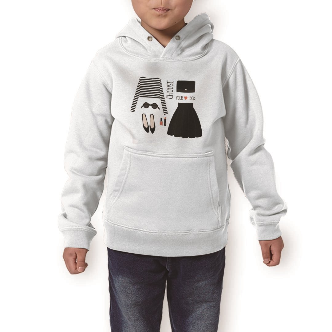 パーカー キッズ ホワイト グレー ブラック デザイン 110 130 150 parker hooded sweatshirt フーディ 白　黒　灰色 子供 男の子 女の子 010227 おしゃれ　ファッション　メイク