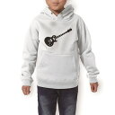 楽天kabeコレパーカー キッズ ホワイト グレー ブラック デザイン 110 130 150 parker hooded sweatshirt フーディ 白　黒　灰色 子供 男の子 女の子 010278 ギター　音楽　黒